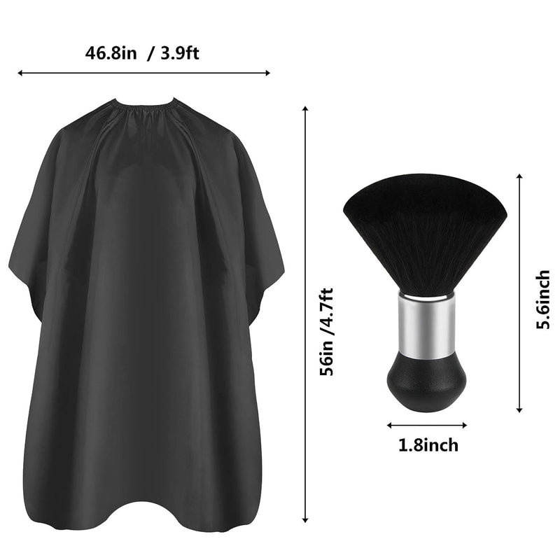 Professional Hair Cutting Cape with Neck Duster Brush, Salon Barber Cape, Hair Cutting Accessories (Black) - Premium Hair Cutting Tools from Visit the FEBSNOW Store - Just $12.99! Shop now at Handbags Specialist Headquarter