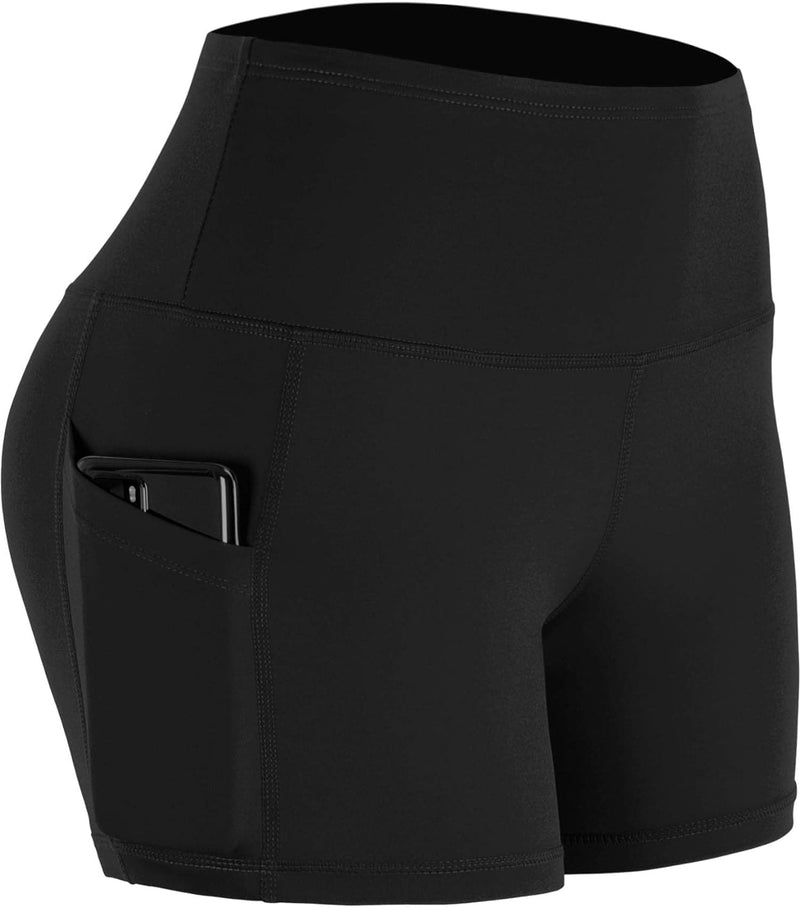 CADMUS Women's Gym Athletic Shorts High Waist Spandex Yoga Shorts with Deep Pockets 3 Pack - Premium Womens from Visit the CADMUS Store - Just $28.99! Shop now at Handbags Specialist Headquarter