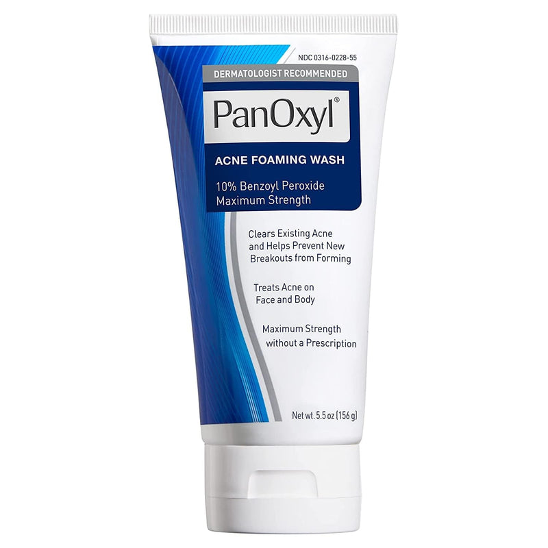 PanOxyl Acne Foaming Wash Benzoyl Peroxide 10% Maximum Strength Antimicrobial, 5.5 Oz - Premium Skin Care from Visit the PanOxyl Store - Just $8.99! Shop now at Handbags Specialist Headquarter