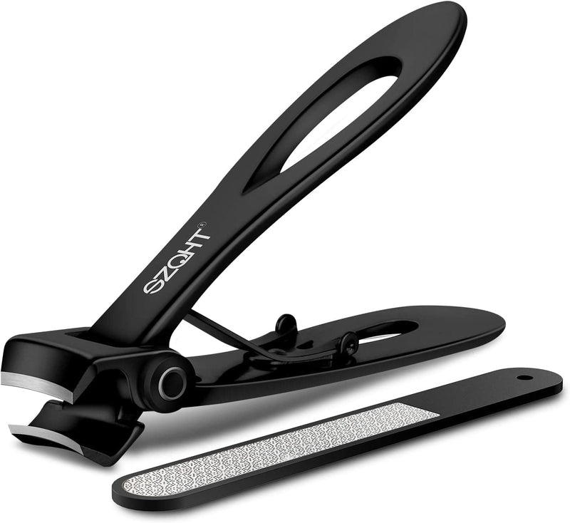 SZQHT Ultra Wide Jaw Opening Nail Clippers Set Toenail Clippers for Thick Nails Cutter for Ingrown Manicure,Pedicure,Men & Women Big(Black) - Premium Hand, Foot & Nail Tools from Visit the SZQHT Store - Just $15.99! Shop now at Handbags Specialist Headquarter