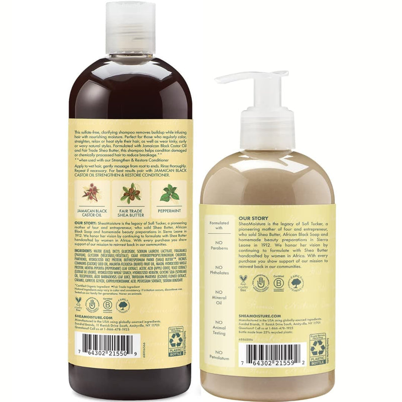 Transformative Hair Care: Strengthen, Grow & Restore Shampoo and Conditioner - Premium BATH AND BODY Towel Set from Visit the SheaMoisture Store - Just $36.99! Shop now at Handbags Specialist Headquarter