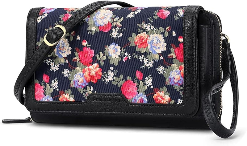 Peacocktion Women Wallet Purse Credit Card Holder with RFID, Large Capacity Crossbody Wristlet Clutch 2 Straps - Premium Wristlets from Visit the Peacocktion Store - Just $48.99! Shop now at Handbags Specialist Headquarter