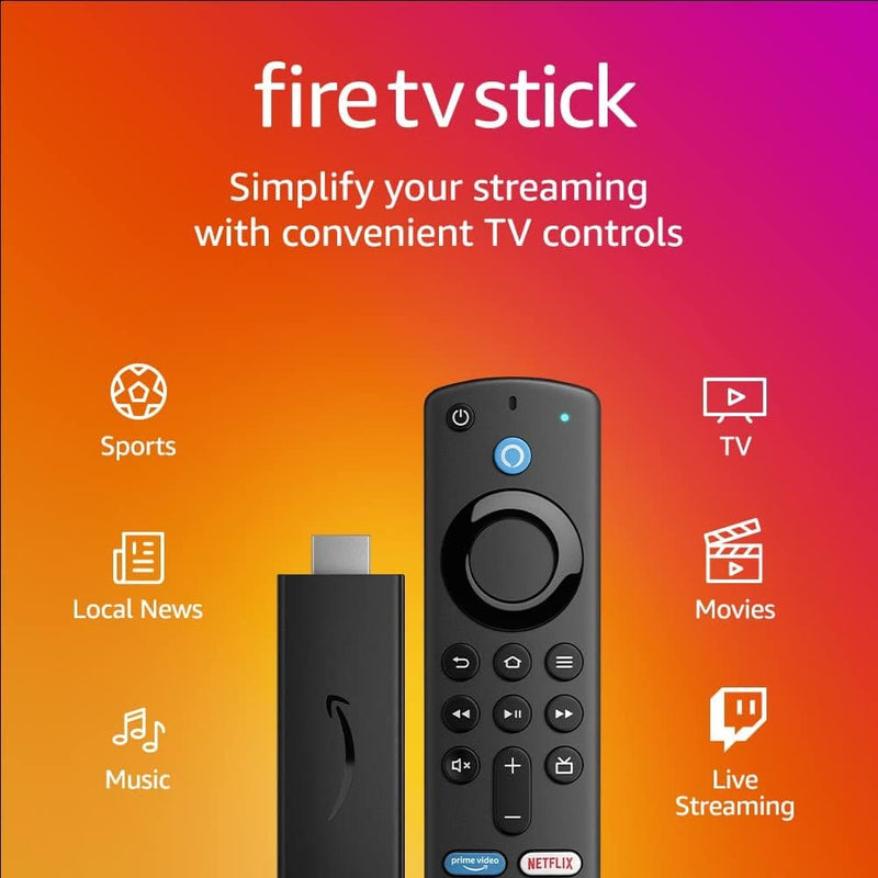 Amazon Fire TV Stick with Alexa Voice Remote (includes TV controls), free & live TV without cable or satellite, HD streaming device - Premium Climate Pledge Friendly: Electronics from Brand: Amazon - Just $34.99! Shop now at Handbags Specialist Headquarter