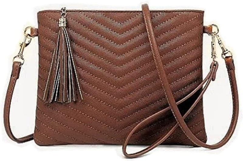 CYHTWSDJ Trendy Vegan Leather Shoulder Purses, Clutch Wallet with Wristlet Strap,Small tassel Crossbody Bags for Women - Premium Wristlets from Visit the CYHTWSDJ Store - Just $23.99! Shop now at Handbags Specialist Headquarter