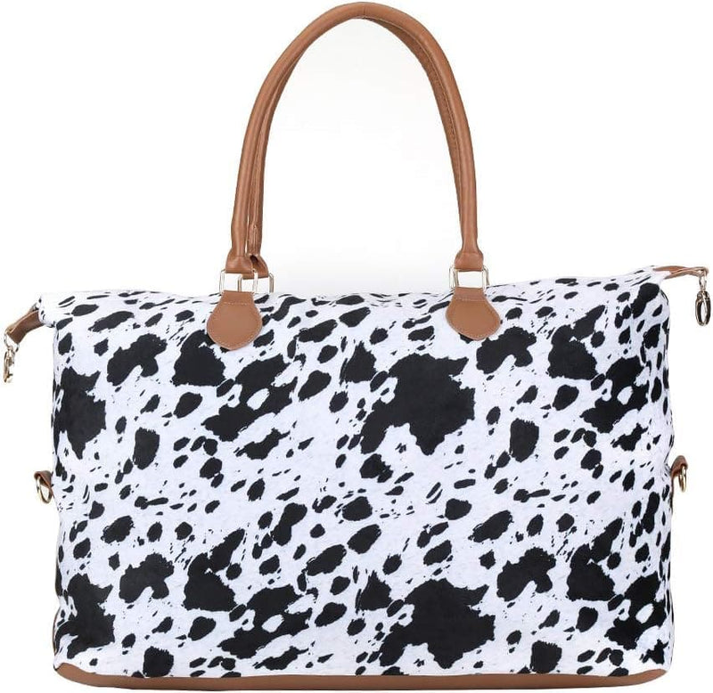 Women Large Travel Bag Overnight Weekend Bags with Shoulder Strap Cow Leopard Atzec… - Premium Duffel Bags from Brand: XinblueCo - Just $47.99! Shop now at Handbags Specialist Headquarter