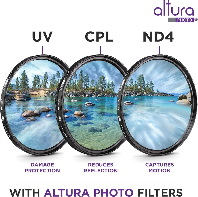 67MM Altura Photo UV CPL ND4 Lens Filters Kit and Altura Photo ND Neutral Density Filter Set. Photography Accessories Bundle for Canon and Nikon Lenses with a 67MM Filter Size - Premium LENSES & FILTER from Brand: GOJA - Just $38.99! Shop now at Handbags Specialist Headquarter
