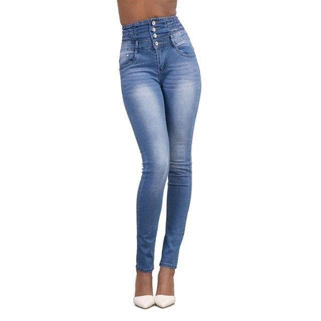Spring Summer Woman skinny jeans Denim Pencil Pants Top Brand Stretch Jeans High Waist Pants Women High Waist Jeans - Premium Women jeans from eprolo - Just $29.99! Shop now at Handbags Specialist Headquarter