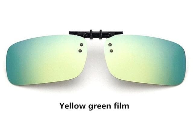 Cool Polarized Mirrored UV400 Lens Clips On Sunglasses Driving Night Vision Lens Sun Glasses Male Anti-UVA For Men Women - Handbags Specialist Headquarter