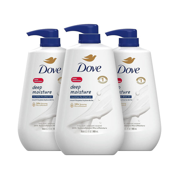 Dove Body Wash with Pump Deep Moisture For Dry Skin Moisturizing Skin Cleanser with 24hr Renewing MicroMoisture Nourishes The Driest Skin 30.6 oz - Premium Body Wash from Visit the Dove Store - Just $18.99! Shop now at Handbags Specialist Headquarter