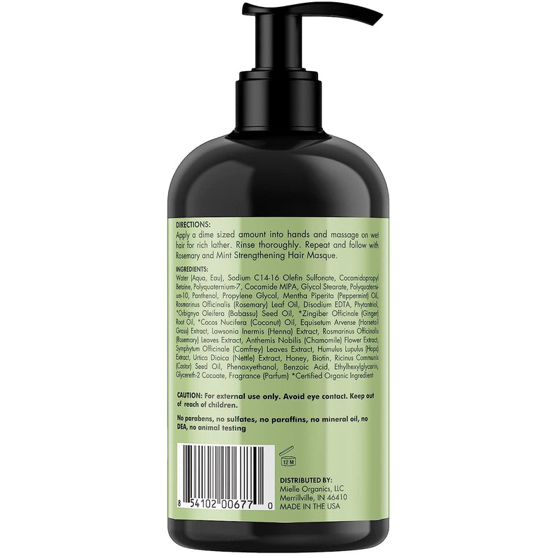 Mielle Organics Rosemary Mint Strengthening Shampoo Infused with Biotin, Cleanses and Helps Strengthen Weak and Brittle Hair, 12 Ounces - Premium Shampoo & Conditioner from Visit the Mielle Organics Store - Just $15.99! Shop now at Handbags Specialist Headquarter