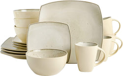 Gibson Soho Lounge 16-Piece Square Reactive Glaze Dinnerware Set, Red - Premium bar accessories from Visit the Gibson Store - Just $28.00! Shop now at Handbags Specialist Headquarter