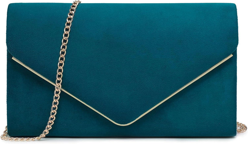 Dasein Women Faux Suede Evening Clutch Bags Formal Party Clutches Wedding Purses Cocktail Prom Clutches - Premium Clutches & Evening Bags from Visit the Dasein Store - Just $31.99! Shop now at Handbags Specialist Headquarter