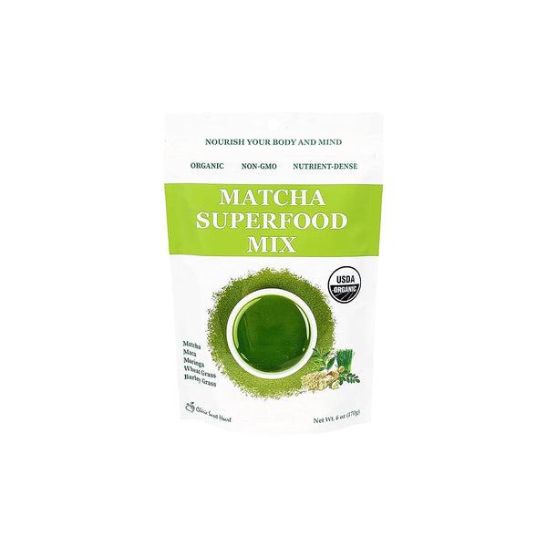 Cherie Sweet Heart Matcha Powder Green Superfood Mix, Non-GMO Mixed Greens, Plant Based, Focus & Energy, Organic Green Tea Powder, Natural Caffeine Drink Mix (6oz, 34 Servings) (Packaging May Vary) - Premium Health from Visit the Chérie Sweet Heart Store - Just $17.50! Shop now at Handbags Specialist Headquarter