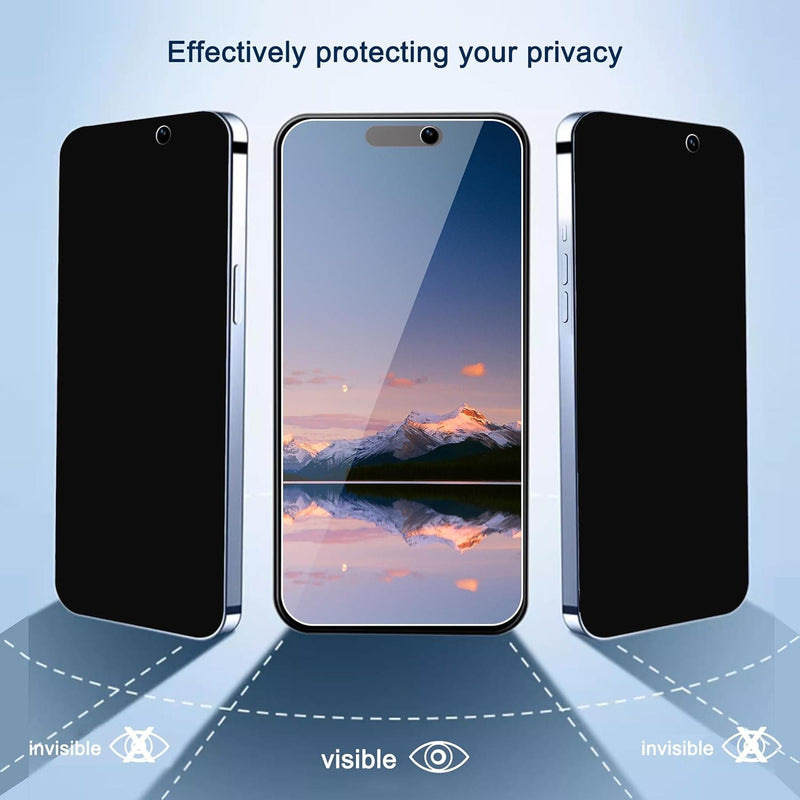 Ailun 3Pack Privacy Screen Protector for iPhone 15 Pro Max [6.7 inch]+3Pack Camera Lens Protector,Sensor Protection,Dynamic Island Compatible,Anti Spy Tempered Glass[9H Hardness]-HD[Black][6 Pack] - Premium phone case from Visit the Ailun Store - Just $15.99! Shop now at Handbags Specialist Headquarter