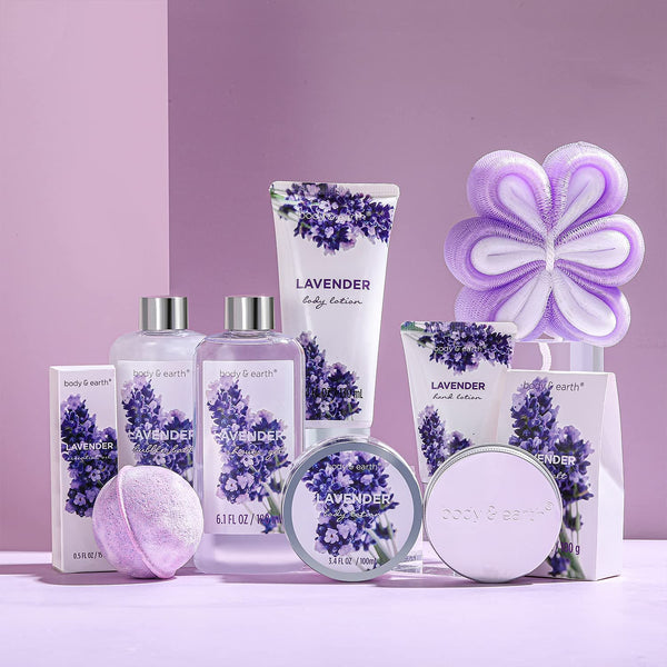 Lavender Women Gift Basket - Ultimate Spa Indulgence for Relaxation - Premium BATH AND BODY Towel Set from Visit the BODY & EARTH Store - Just $49.99! Shop now at Handbags Specialist Headquarter