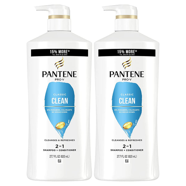 Pantene 2-in-1 Shampoo and Conditioner Twin Pack with Hair Treatment Set, Classic Clean, 1 Set - Premium BATH AND BODY Towel Set from Visit the Pantene Store - Just $27.99! Shop now at Handbags Specialist Headquarter