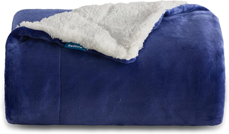 BEDSURE Sherpa Fleece Throw Blanket for Couch - Grey Thick Fuzzy Warm Soft Blankets and Throws for Sofa, 50x60 Inches - Premium BLANKETS AND BEDDING from Visit the BEDSURE Store - Just $20.99! Shop now at Handbags Specialist Headquarter