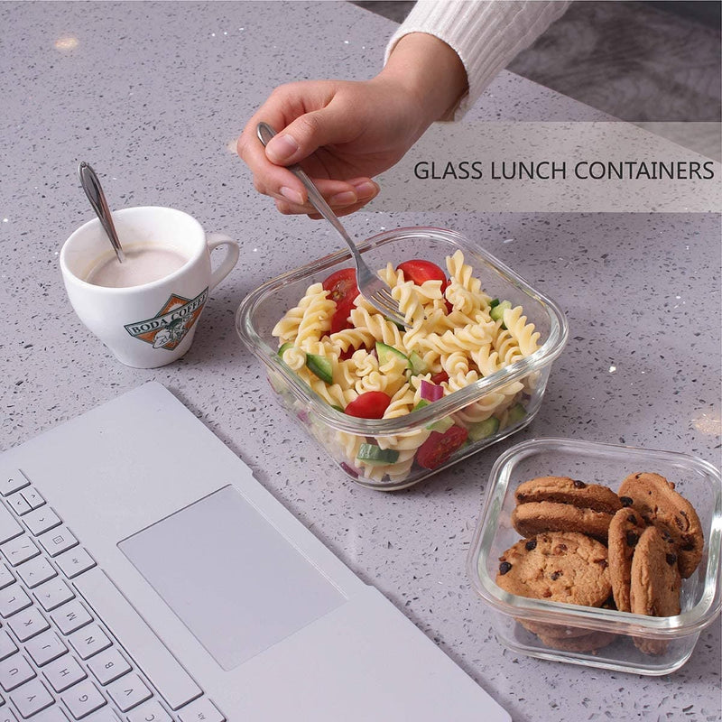 S SALIENT 18 Piece Glass Food Storage Containers with Lids, Glass Meal Prep Containers, Glass Containers for Food Storage with Lids, BPA Free & Leak Proof (9 lids & 9 Containers) - Premium Kitchen Helpers from Brand: S SALIENT - Just $47.99! Shop now at Handbags Specialist Headquarter