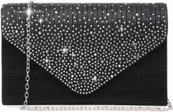 Dasein Ladies Frosted Satin Evening Clutch Purse Bag Crossbody Handbags Party Prom Wedding Envelope - Premium Clutches & Evening Bags from Visit the Dasein Store - Just $31.99! Shop now at Handbags Specialist Headquarter