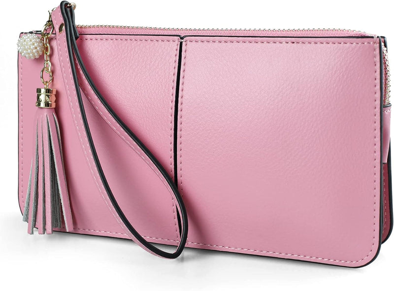 befen Genuine Leather Wristlet Clutch Wallet Purses for Women, Women's Small Multi Pocket Cell Phone Bag with Card Slots - Premium Wristlets from Visit the befen Store - Just $35.99! Shop now at Handbags Specialist Headquarter