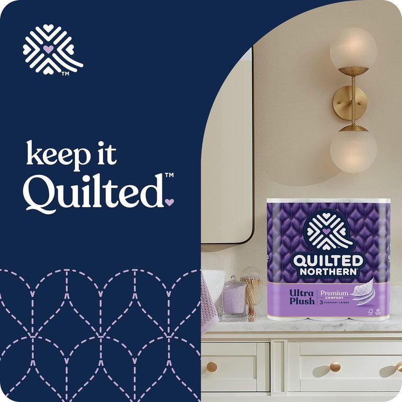 Quilted Northern Ultra Plush Toilet Paper, 6 Mega Rolls = 24 Regular Rolls ( packaging may vary ) - Premium Toilet Paper from Visit the Quilted Northern Store - Just $12.99! Shop now at Handbags Specialist Headquarter