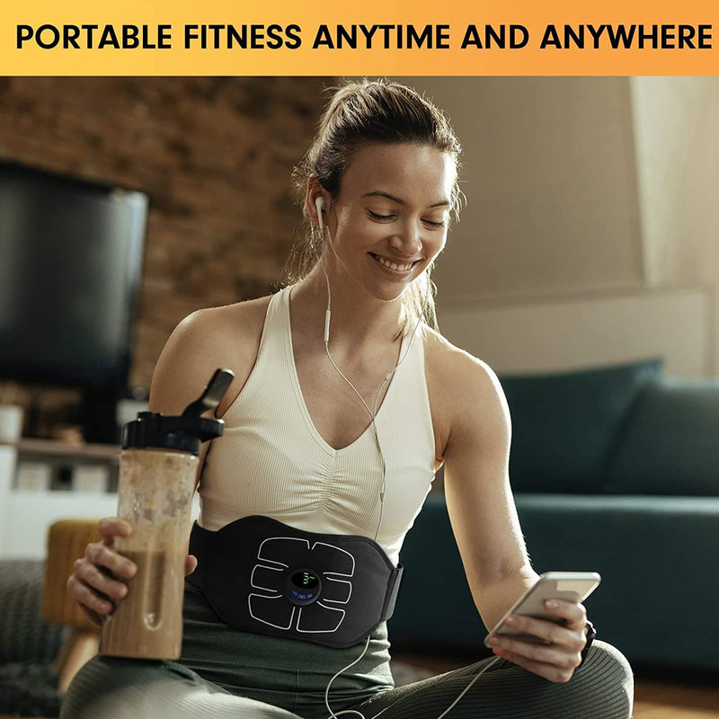 MarCoolTrip MZ ABS Stimulator,Ab Machine,Abdominal Toning Belt Workout Portable Ab Stimulator Home Office Fitness Workout Equipment for Abdomen - Premium DECOR Health Care from Brand: MarCoolTrip MZ - Just $127.99! Shop now at Handbags Specialist Headquarter