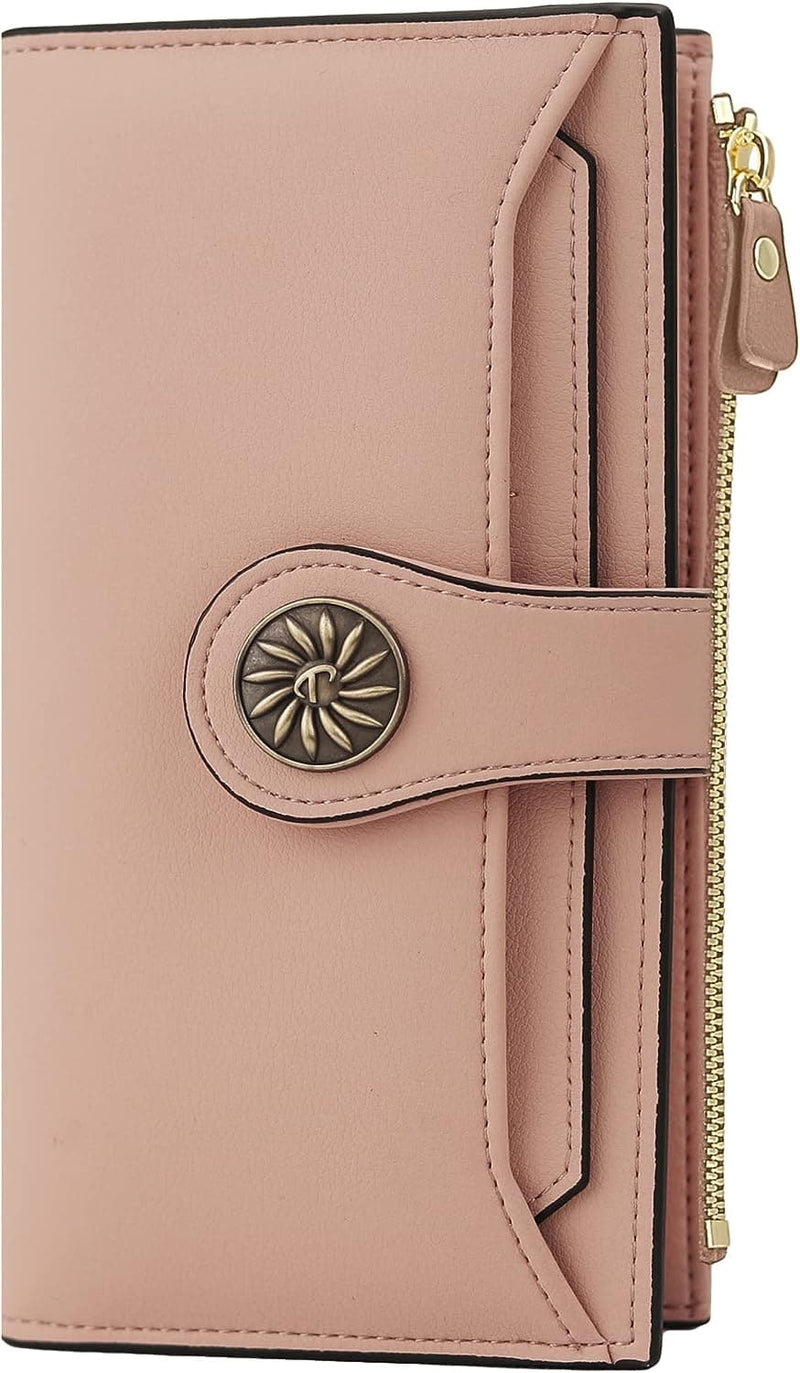 Travelambo Womens RFID Blocking Large Capacity Luxury Waxed Genuine Leather Clutch Wallet Multi Card Organizer - Premium Handbags from Visit the Travelambo Store - Just $23.79! Shop now at Handbags Specialist Headquarter