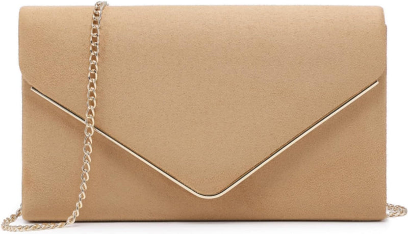 Dasein Women Faux Suede Evening Clutch Bags Formal Party Clutches Wedding Purses Cocktail Prom Clutches - Premium Clutches & Evening Bags from Visit the Dasein Store - Just $31.99! Shop now at Handbags Specialist Headquarter