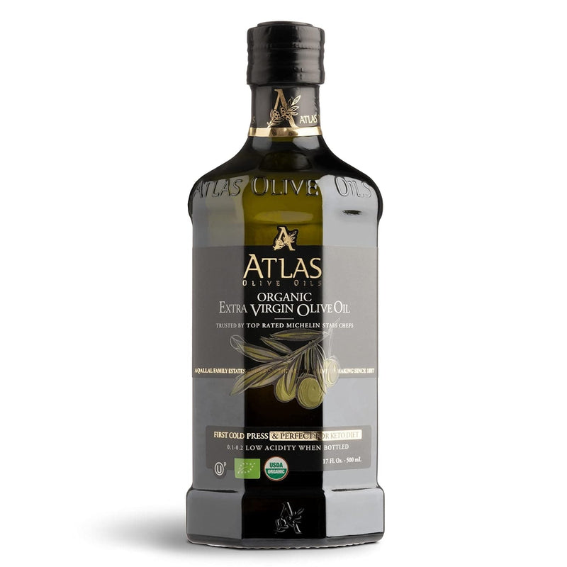 Atlas 750 mL Organic Cold Press Extra Virgin Olive Oil with Polyphenol Rich from Morocco | Newly Harvested Unprocessed from One Single Family Farm | Moroccan EVOO Trusted by Michelin Star Chefs - Premium Health Care from Visit the A ATLAS OLIVE OILS Store - Just $24.99! Shop now at Handbags Specialist Headquarter