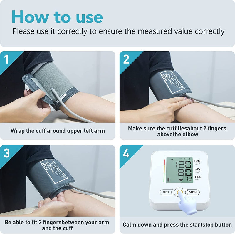 Blood Pressure Monitor, Blood Pressure Machine Extra Large Cuff Upper Arm, BP Cuff Automatic Upper Arm with 22-42 cm Wide-Range Large Cuff 60 Groups Reading Memory for Home Use - Premium Health Care from Visit the maguja Store - Just $34.99! Shop now at Handbags Specialist Headquarter