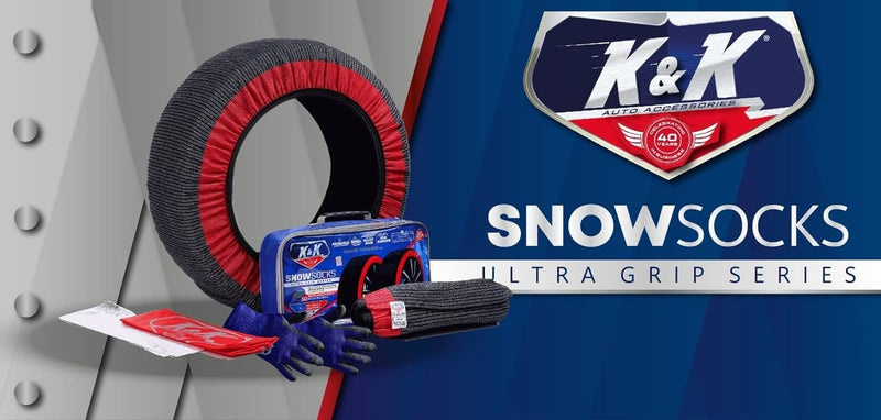 K&K Automotive Snow Socks for Tires - Pro Series for Ultimate Grip Alternative for Tire Snow Chain - Snow Traction Device for Passenger Cars SUVs Trucks Winter Emergency Accessory European (Medium) - Premium Auto from Visit the KNK Boutique Store - Just $191.99! Shop now at Handbags Specialist Headquarter