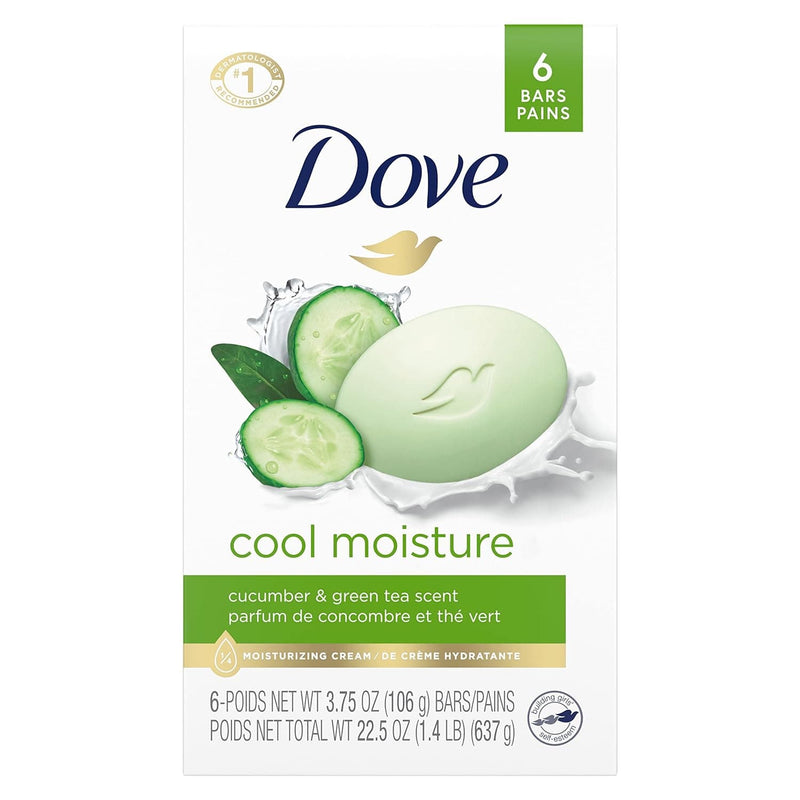 Dove Skin Care Beauty Bar For Softer Skin Cucumber and Green Tea More Moisturizing Than Bar Soap 3.75 oz, 14 Bars - Premium Shampoo from Visit the Dove Store - Just $8.99! Shop now at Handbags Specialist Headquarter