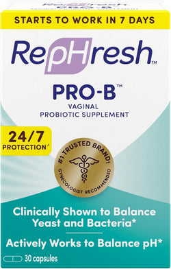 RepHresh Pro-B Probiotic Supplement for Women, 30 Oral Capsules - Premium Vitamins, Minerals & Supplements from Visit the Rephresh Store - Just $33.58! Shop now at Handbags Specialist Headquarter