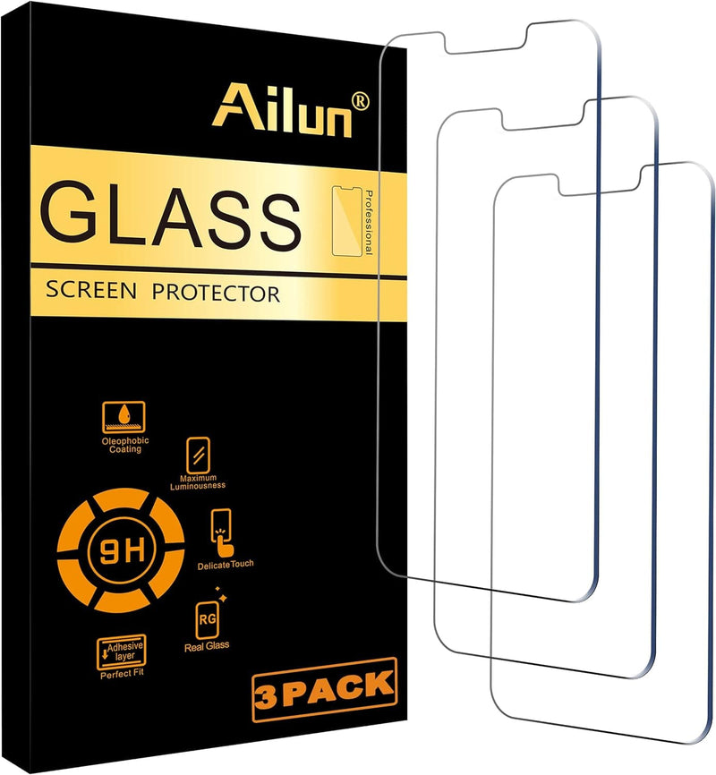 Ailun Glass Screen Protector for iPhone 14 / iPhone 13 / iPhone 13 Pro [6.1 Inch] Display 3 Pack Tempered Glass, Case Friendly - Premium phone case from Visit the Ailun Store - Just $12.99! Shop now at Handbags Specialist Headquarter