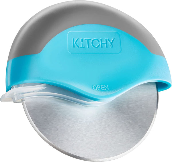 Kitchy Pizza Cutter Wheel - No Effort Pizza Slicer with Protective Blade Guard and Ergonomic Handle - Super Sharp and Dishwasher Safe (Green) - Premium Kitchen Helpers from Brand: Kitchy - Just $24.99! Shop now at Handbags Specialist Headquarter