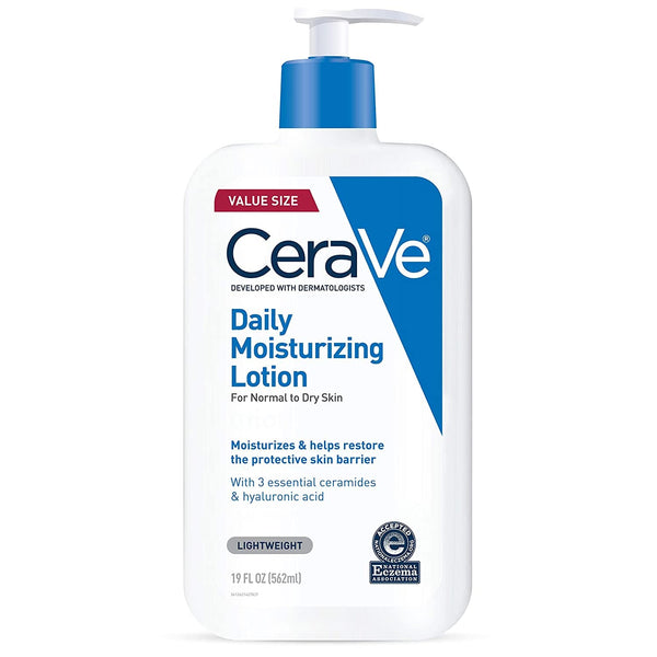CeraVe Daily Moisturizing Lotion for Dry Skin | Body Lotion & Facial Moisturizer with Hyaluronic Acid and Ceramides | Fragrance Free | 19 Ounce - Premium Bathroom from Visit the CeraVe Store - Just $32.18! Shop now at Handbags Specialist Headquarter