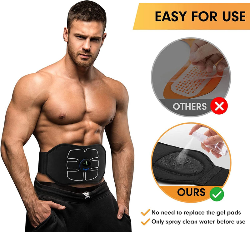 MarCoolTrip MZ ABS Stimulator,Ab Machine,Abdominal Toning Belt Workout Portable Ab Stimulator Home Office Fitness Workout Equipment for Abdomen - Premium DECOR Health Care from Brand: MarCoolTrip MZ - Just $127.99! Shop now at Handbags Specialist Headquarter