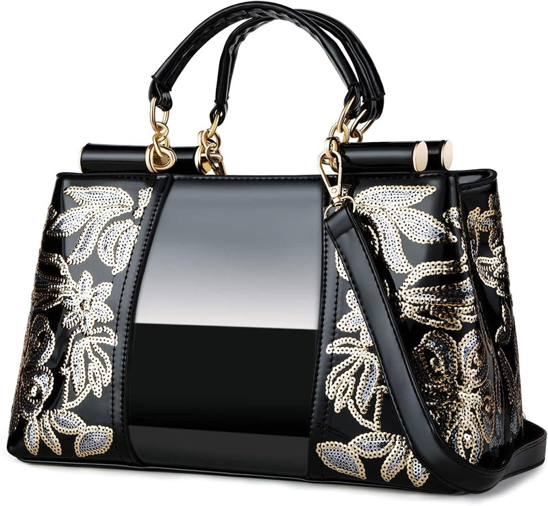 Nevenka Handbags For Women Patent Leather Designer Purse Suitable for Shopping Party Daily Use - Premium Top-Handle Bags from Visit the Nevenka Store - Just $59.99! Shop now at Handbags Specialist Headquarter