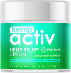 Joint & Muscle Relief Cream, Infused with Hemp, Menthol, MSM & Arnica, Soothe Discomfort in Your Back, Muscles, Joints, Neck, Shoulder, Knee, Nerves - 2 Fl Oz - Premium Health Care from Brand: HEMPACTIV - Just $31.99! Shop now at Handbags Specialist Headquarter