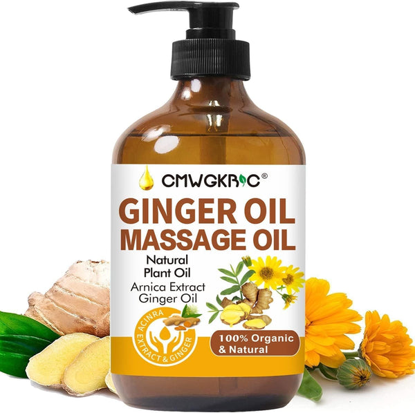Ginger Oil, Ginger Massage Oil for Lymphatic Drainage, Arnica Oil, Natural Massage Oil with Grape Seed Oil, Arnica Extract, Vitamin E Oil and Ginger Oil-Warming and Relaxing - Premium Oil from Brand: CMWGKBC - Just $15.99! Shop now at Handbags Specialist Headquarter