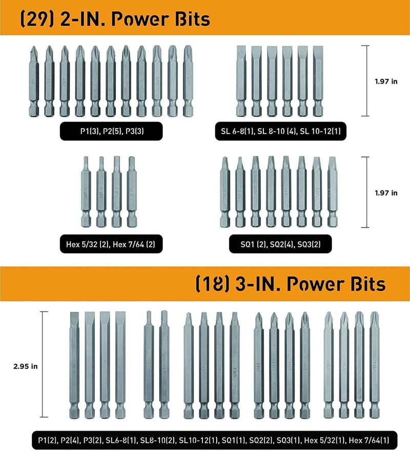 218 Piece Ultimate Screwdriver Bit Set, High Grade Carbon Steel, Includes Hard-to-Find Security Bits - Premium tool from Visit the Jackson Palmer Store - Just $45.99! Shop now at Handbags Specialist Headquarter