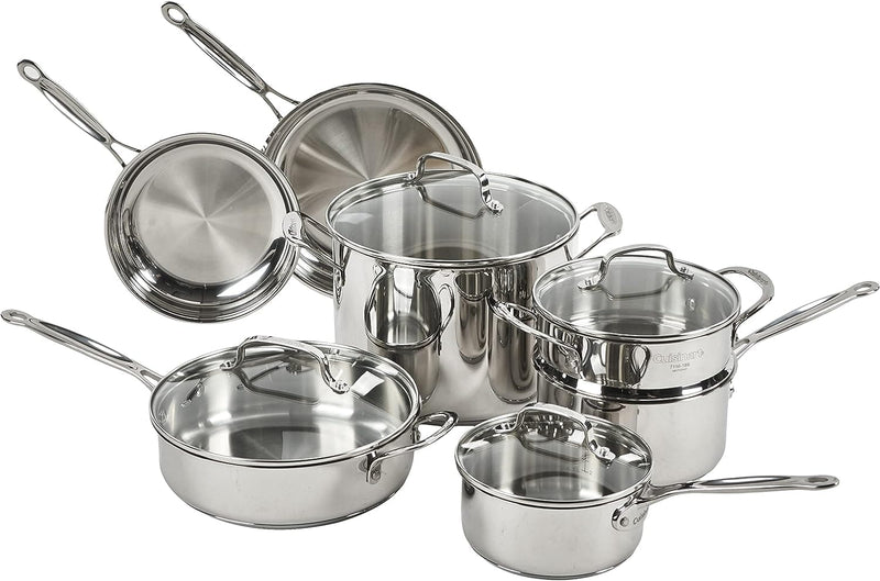 Cuisinart 11-Piece Cookware Set, Chef's Classic Stainless Steel Collection 77-11G - Premium Kitchen Cookware Sets from Visit the Cuisinart Store - Just $234.98! Shop now at Handbags Specialist Headquarter