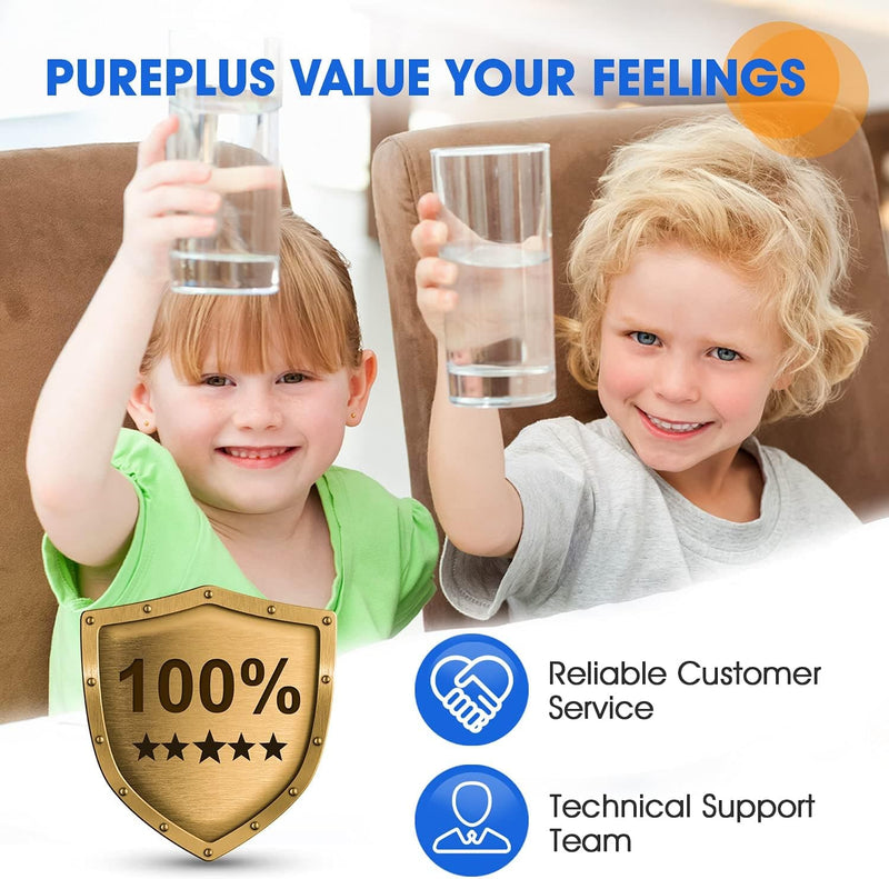 PUREPLUS 5 Micron 10" x 2.5" Whole House Sediment Home Water Filter Cartridge Replacement for Any 10 inch RO Unit, Culligan P5, Aqua-Pure AR110, Dupont WFPFC5002, CFS10, WHKF-G05, 4Pack - Premium alkaline water Filter from Visit the PUREPLUS Store - Just $38.99! Shop now at Handbags Specialist Headquarter