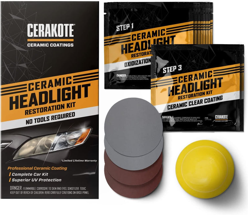 CERAKOTE® Ceramic Headlight Restoration Kit – Guaranteed To Last As Long As You Own Your Vehicle – Brings Headlights back to Like New Condition - 3 Easy Steps - No Power Tools Required - Premium Auto accessories from Visit the CERAKOTE Store - Just $30.99! Shop now at Handbags Specialist Headquarter