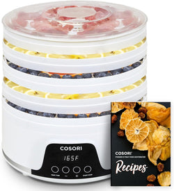 COSORI Food Dehydrator Machine for Jerky, 5 BPA-Free Trays Dryer with 48H Timer and 165°F Temperature Control, for Fruit, Herbs, Meat, Veggies and Dog Treats, Recipe Book, deshidratador de alimentos - Premium Kitchen Helpers from Visit the COSORI Store - Just $78.83! Shop now at Handbags Specialist Headquarter