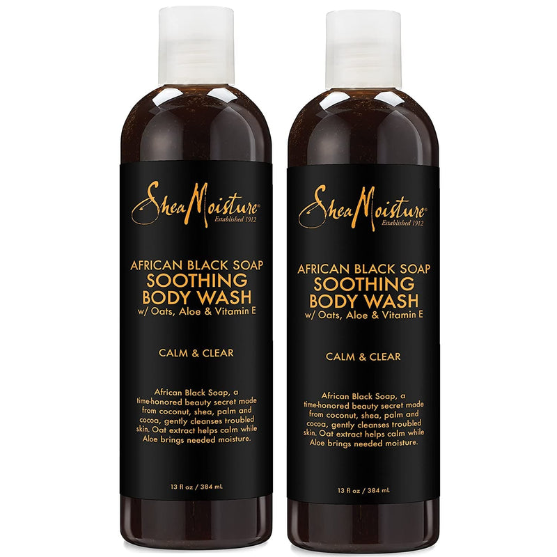 SheaMoisture African Black Soap Body Wash | 13 oz | Pack of 2 - Premium BATH AND BODY Towel Set from Visit the SheaMoisture Store - Just $29.99! Shop now at Handbags Specialist Headquarter