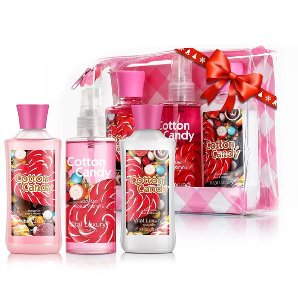 Vital Luxury Bath & Body Care Travel Set - Home Spa Set with Body Lotion, Shower Gel and Fragrance Mist, Valentines Day Gifts for Her and Him(Japanese Cherry Blossom) - Premium Bath & Shower Sets from Visit the Vital Luxury Store - Just $27.99! Shop now at Handbags Specialist Headquarter