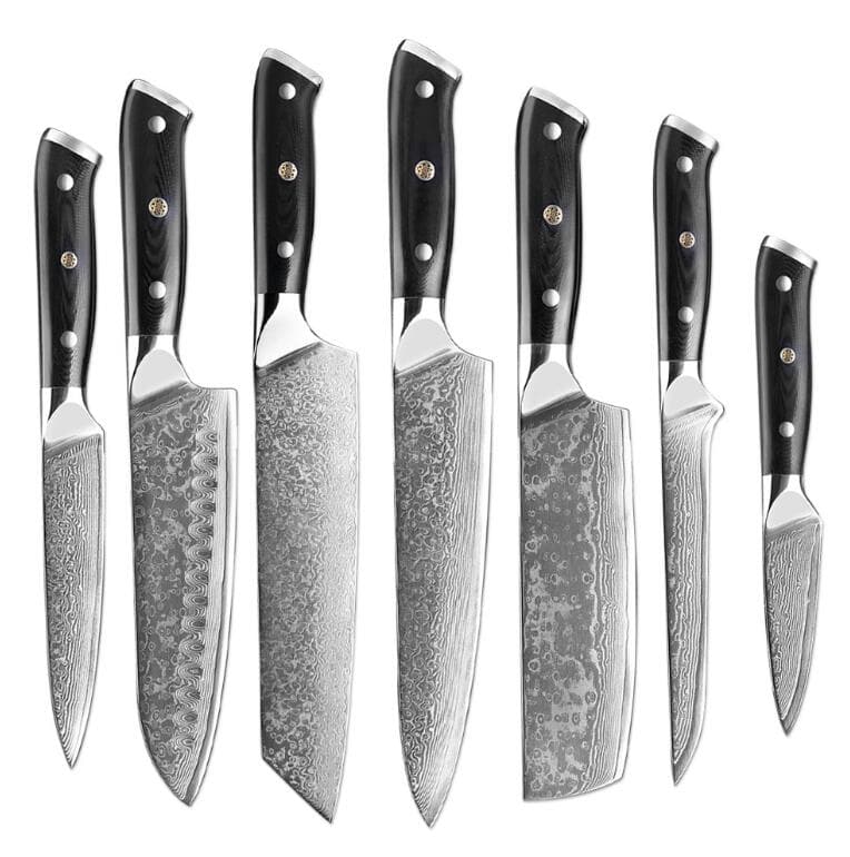 XITUO Damascus Chef Knife Professional Japan Sankotu Cleaver Bone Knives Utility Kiritsuke Paring Kitchen Knife Cooking Tools - Premium  from eprolo - Just $41.00! Shop now at Handbags Specialist Headquarter