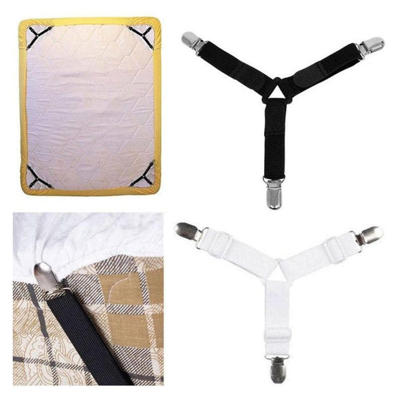 Bedding Article Accessory 4pcs  Nylon Buckle Elastic Band Non Slip Sheet Fixer Holder for Bed sheets Practical Bedspread - Premium Baby from eprolo - Just $30.08! Shop now at Handbags Specialist Headquarter