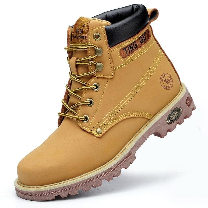 Steel Toe Shoes Men Safety Work Boots Autumn Winter Outdoors Men Work Safety Shoes Anti-piercing Protection Footwear - Premium Men's shoes from eprolo - Just $61.92! Shop now at Handbags Specialist Headquarter